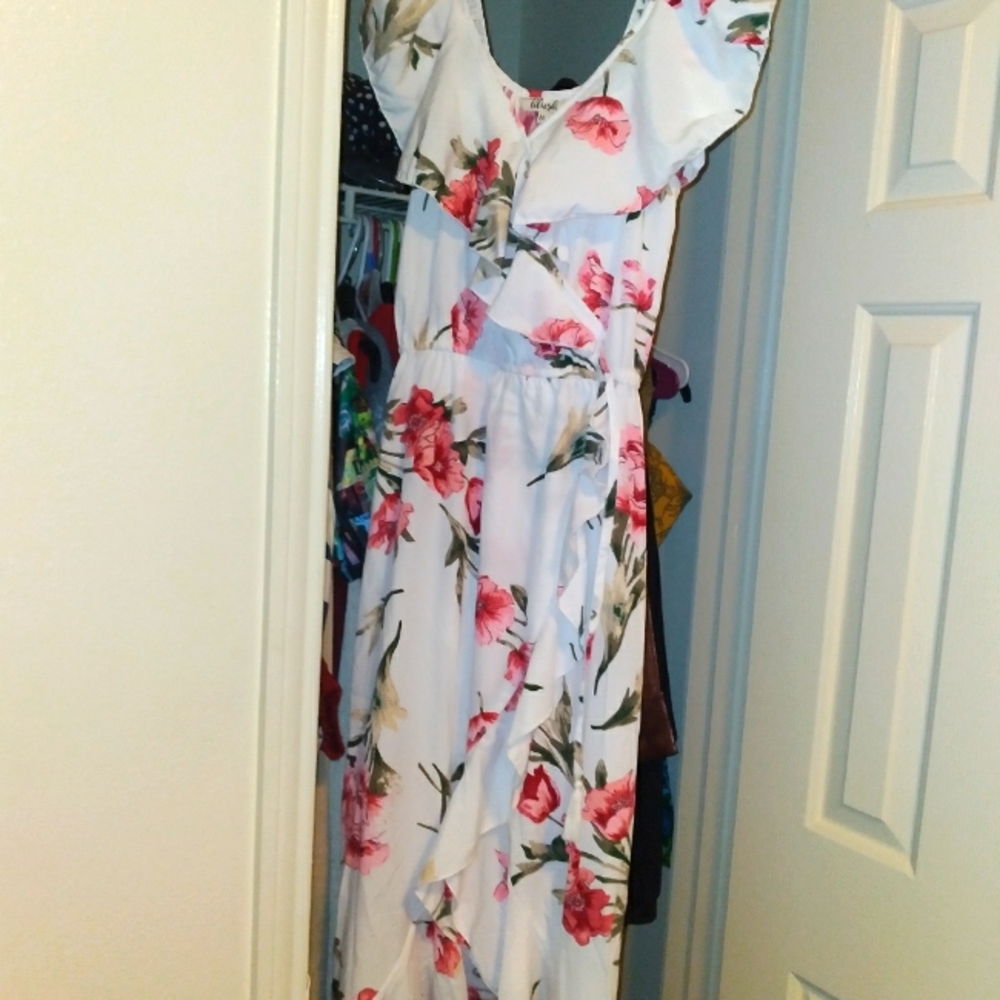 High Low Maxi Wrap Dress NWOT Medium